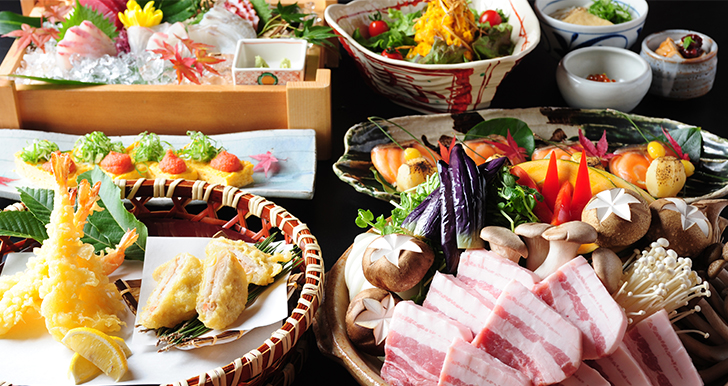 秋野菜と豚肉の<br>味噌陶板