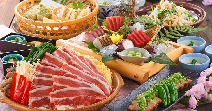 春野菜と牛肉の<br>旨辛陶板焼き